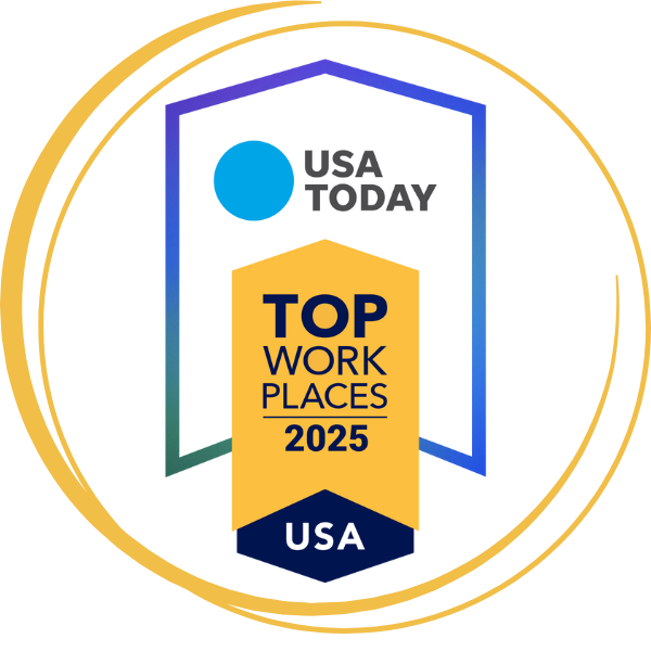 Top Workplaces 2025 USA Today Badge