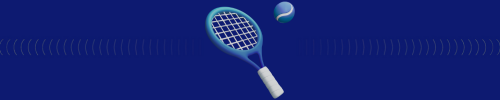 3d icon of a tennis ball and racket