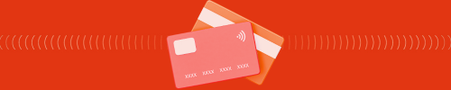 3d icon of two credit cards