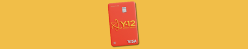 Horizontal banner of the Visa Signature Rewards Credit Card on an indigo background.