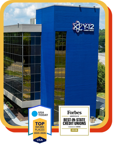 Oak Ridge Branch with Top Work Place banner and Forbes award.